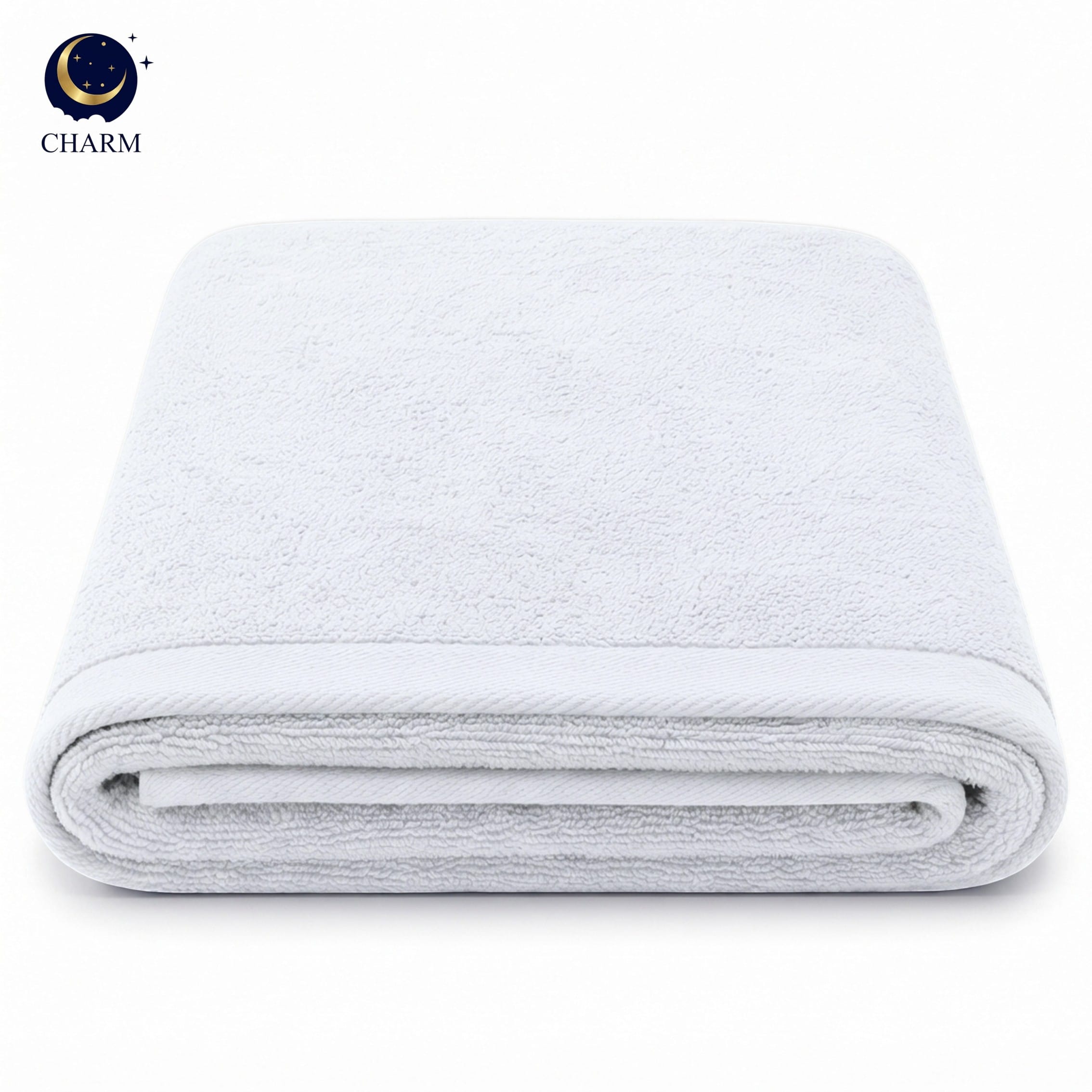 ผ้าขนหนู CHARM POOL ขนาด 100X150 ซม. สี WHITE_2